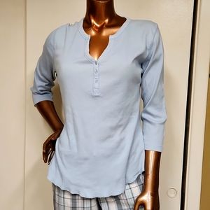 Faded Glory Ribbed Button Front Shirt